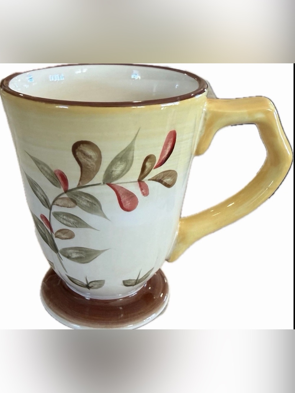Vtg Better Homes & Gardens Tuscan Retreat Coffee Mug/Cup Scalloped Edge